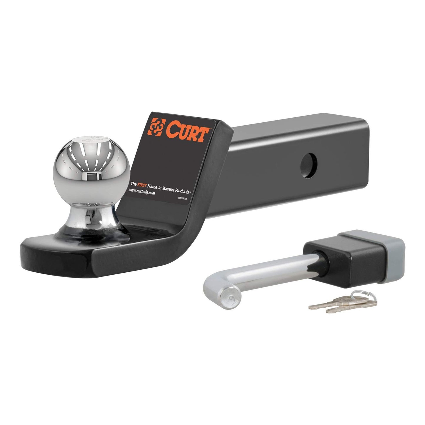 CURT 45141 Trailer Hitch Mount, 2-Inch Ball, 2-In Receiver, 7,500 lbs, 2" Drop