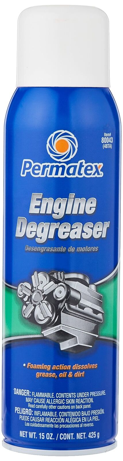 Permatex 80043 Eliminator II Engine Degreaser, 20 oz. Aerosol Can