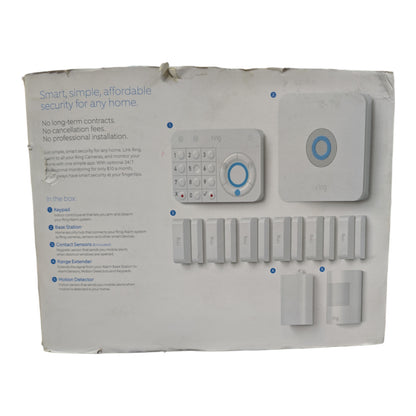 Ring Alarm Wireless Security Kit Home System - 10 Piece, New