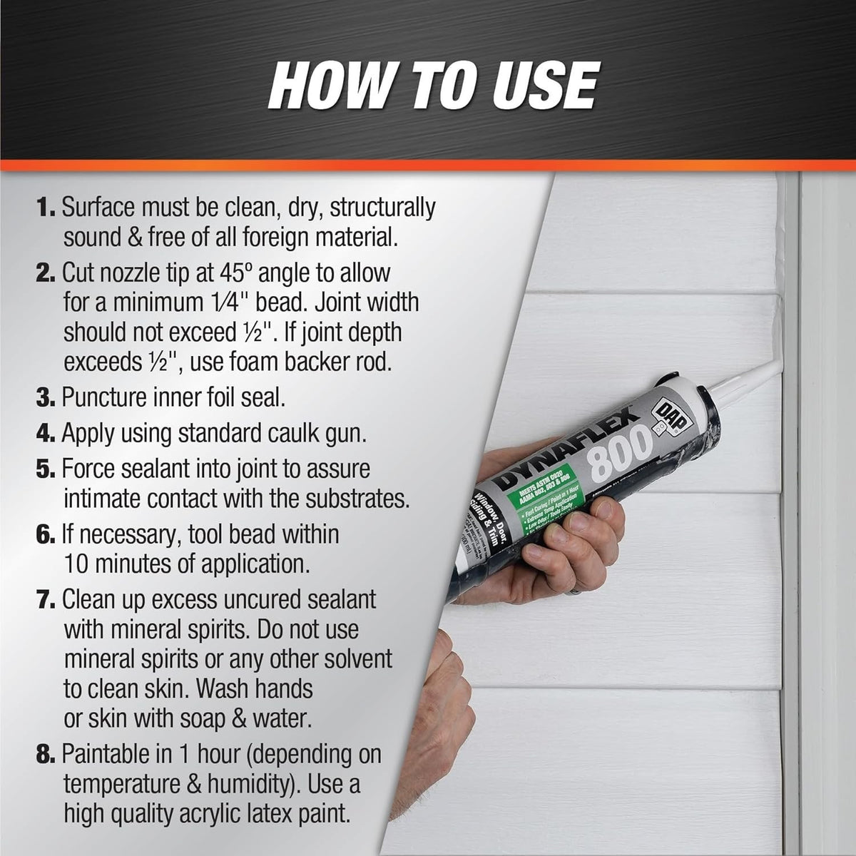 DAP Dynaflex 800 Advanced All Weather Sealant, Light Bronze, 10.1 Oz, 7079880836