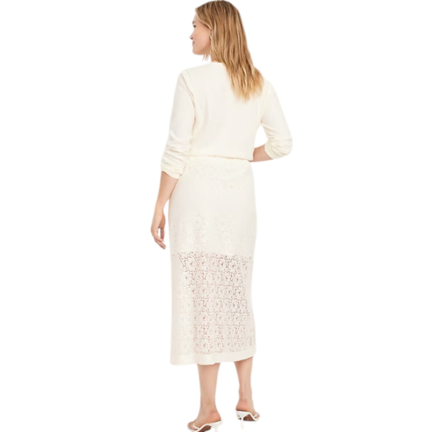 Old Navy High-Waisted Lace Midi Skirt - #798241 -