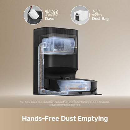 D20 Plus Robot Vacuum and Mop, 13,000Pa Suction, Self-Emptying with 5L Dust B...
