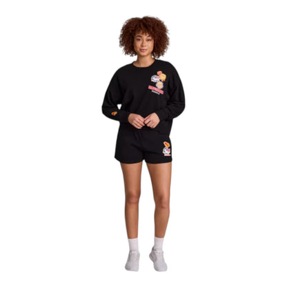 Reebok Women's Supergirl Graphic Sweatshirt & French Terry Graphic Shorts