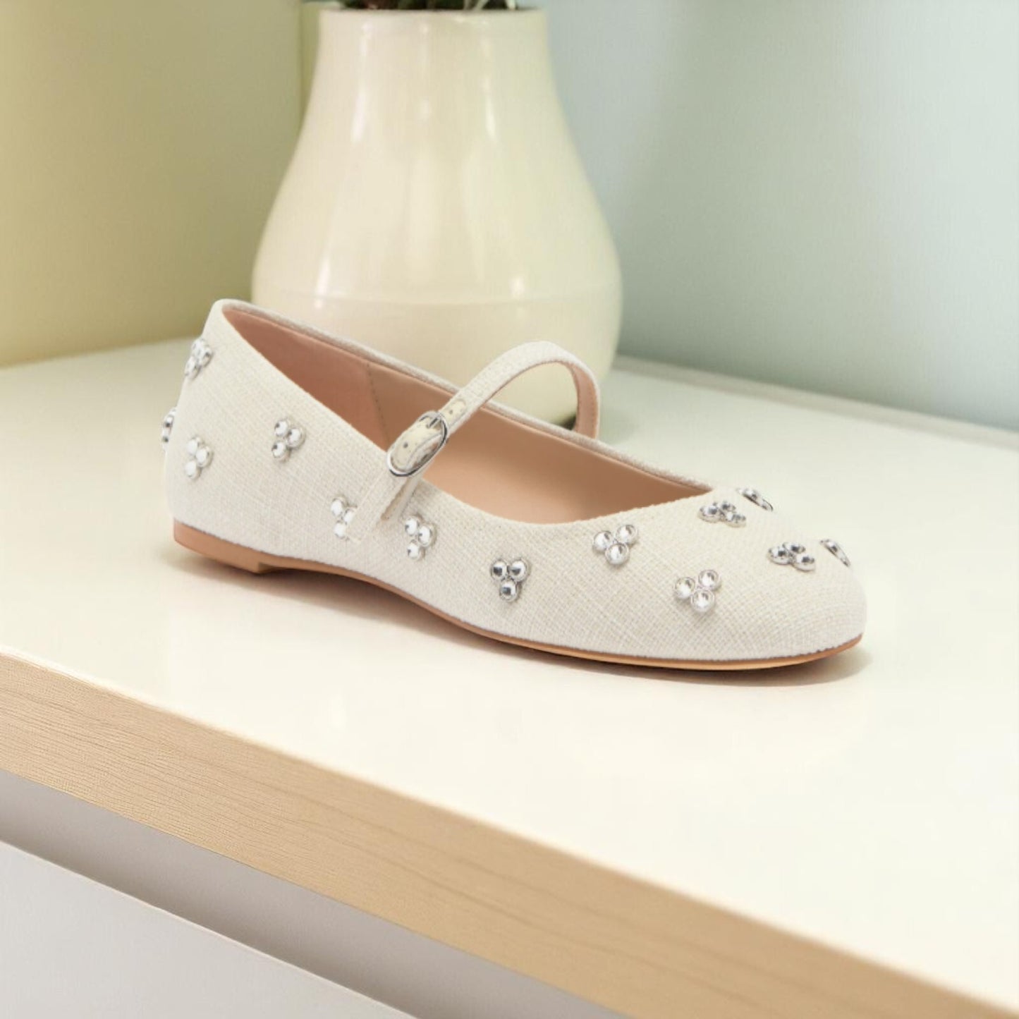 Stuart Weitzman Shoes, Pearl Dancer, Sofia 50 Stretch, Tammy Crystal Mary Jane