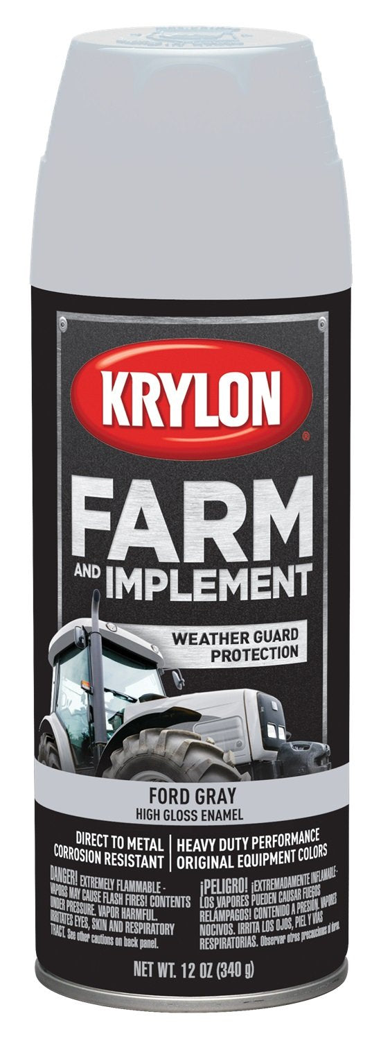 Krylon K01934000 Farm & Implement Paint, 12 oz, John Deere Yellow