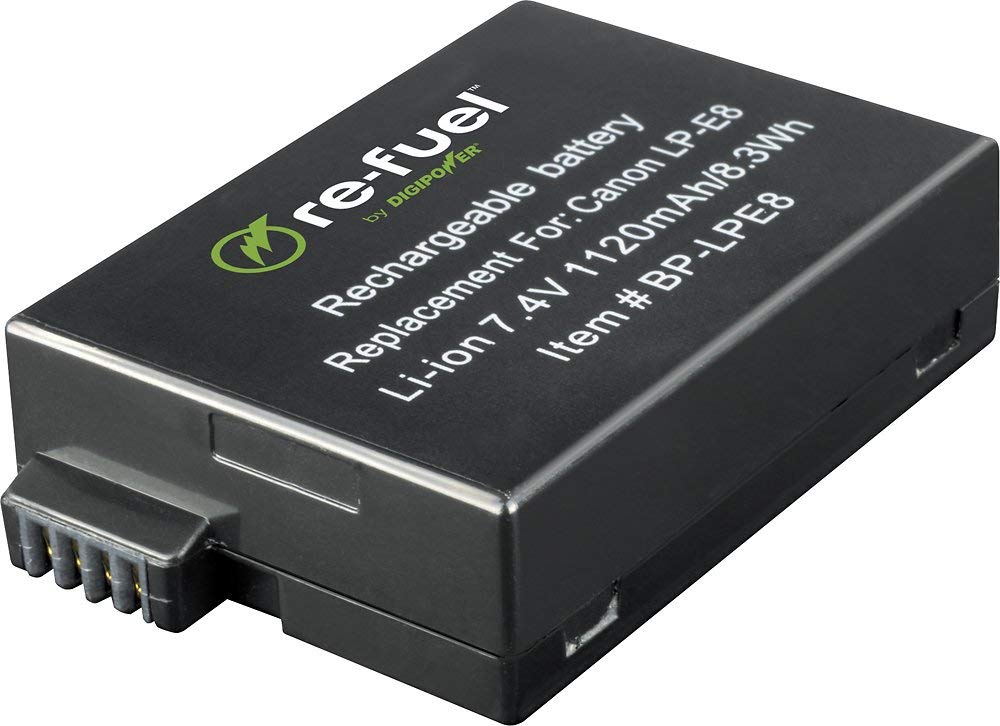 Digipower Re-Fuel Rechargeable Lithium-Ion Replacement Battery for Canon LP-E8 (RF-LPE8) - New