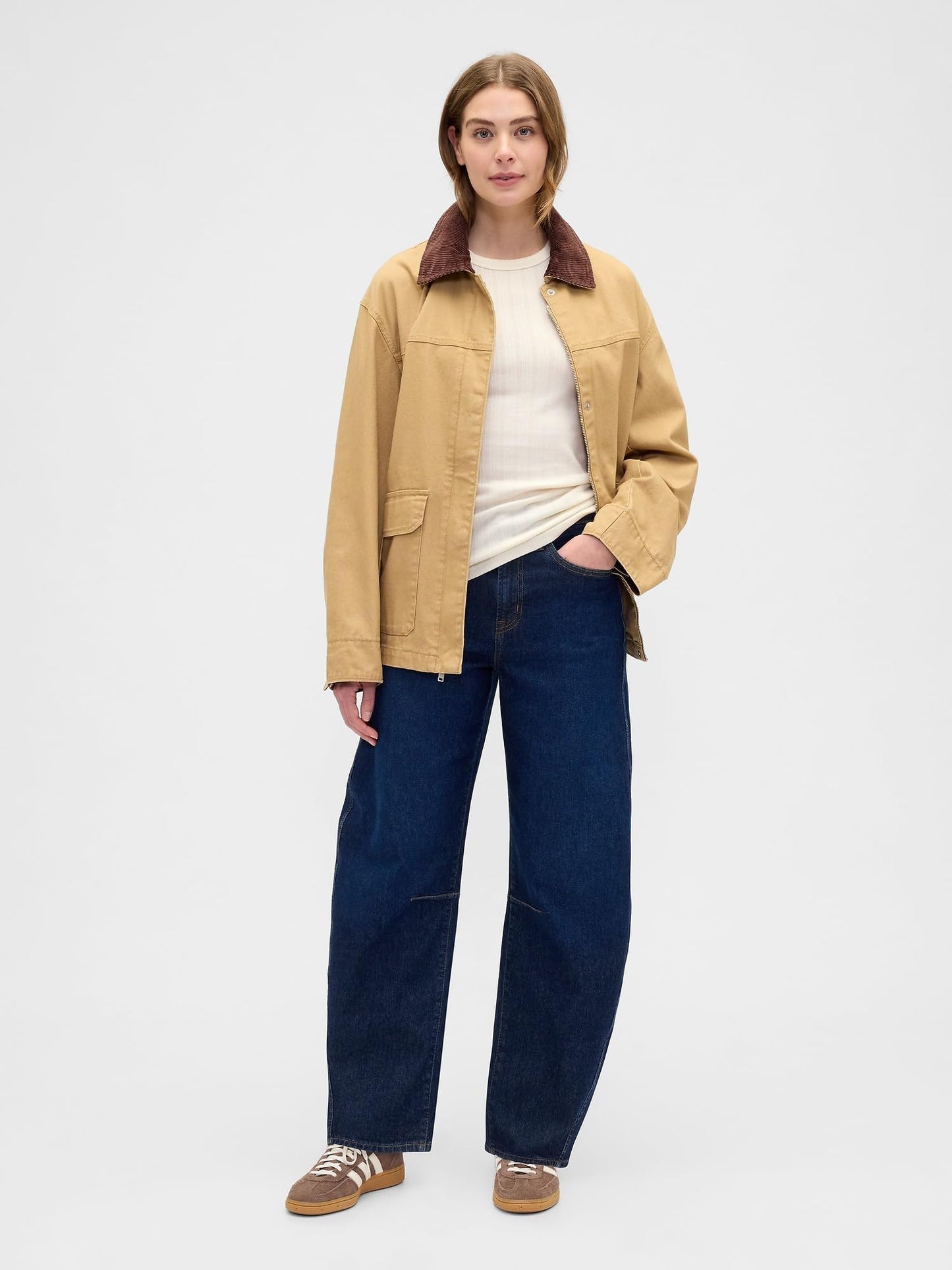 GAP Womens Cozy Ribbed Crewneck Pullover