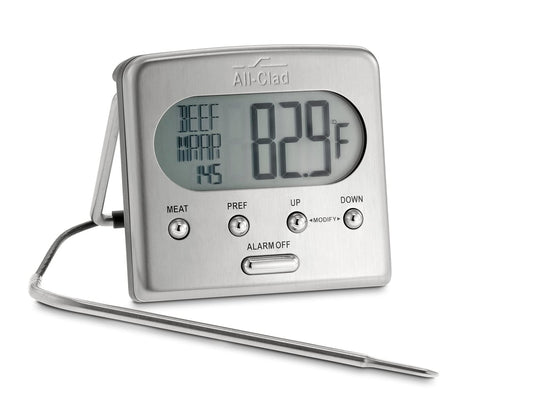 Allclad Lcd Adult Battery Powered Oven Probe Thermometer thermometer