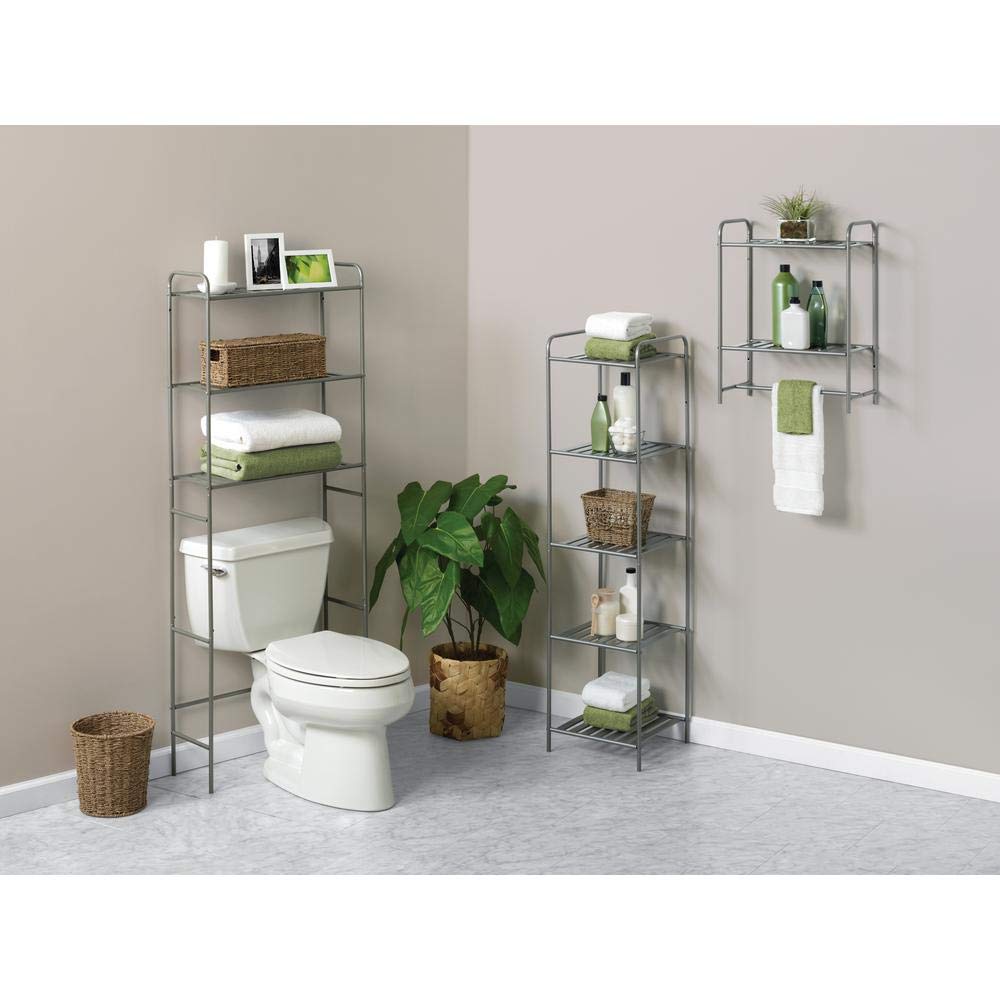 Glacier Bay 2265NNHD 22.8 in. W Over-The-Toilet Bathroom Space Saver in Satin Nickel