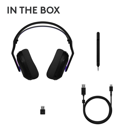 Logitech G522 Lightspeed Wireless Gaming Headset, LIGHTSYNC RGB, Full Bandwidth