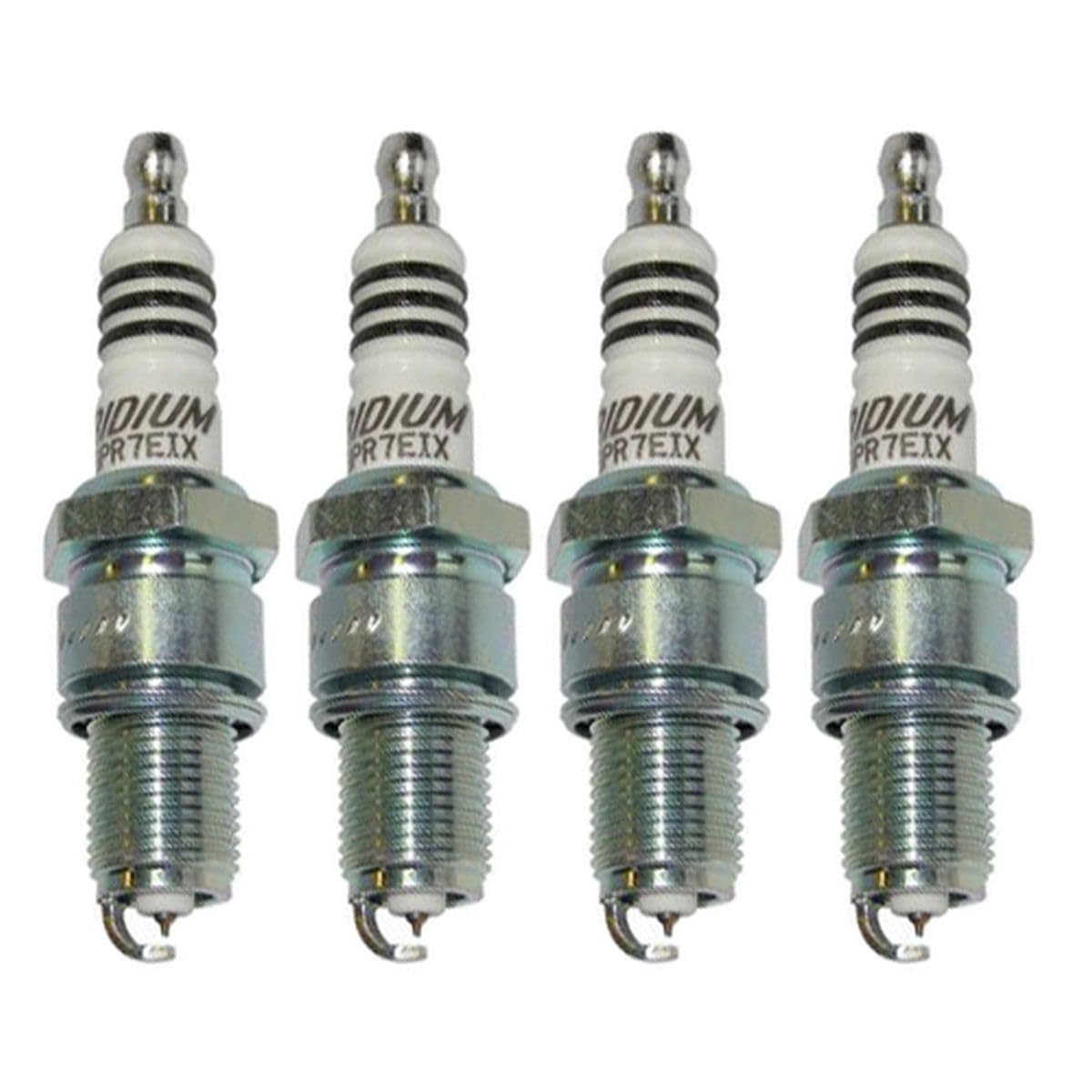 Set (4pcs) NGK Iridium IX Spark Plugs Stock 4055 Nickel Core Tip Taper Cut 0.032in BPR7EIX