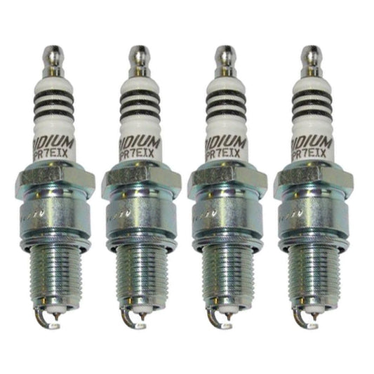 Set (4pcs) NGK Iridium IX Spark Plugs Stock 4055 Nickel Core Tip Taper Cut 0.032in BPR7EIX