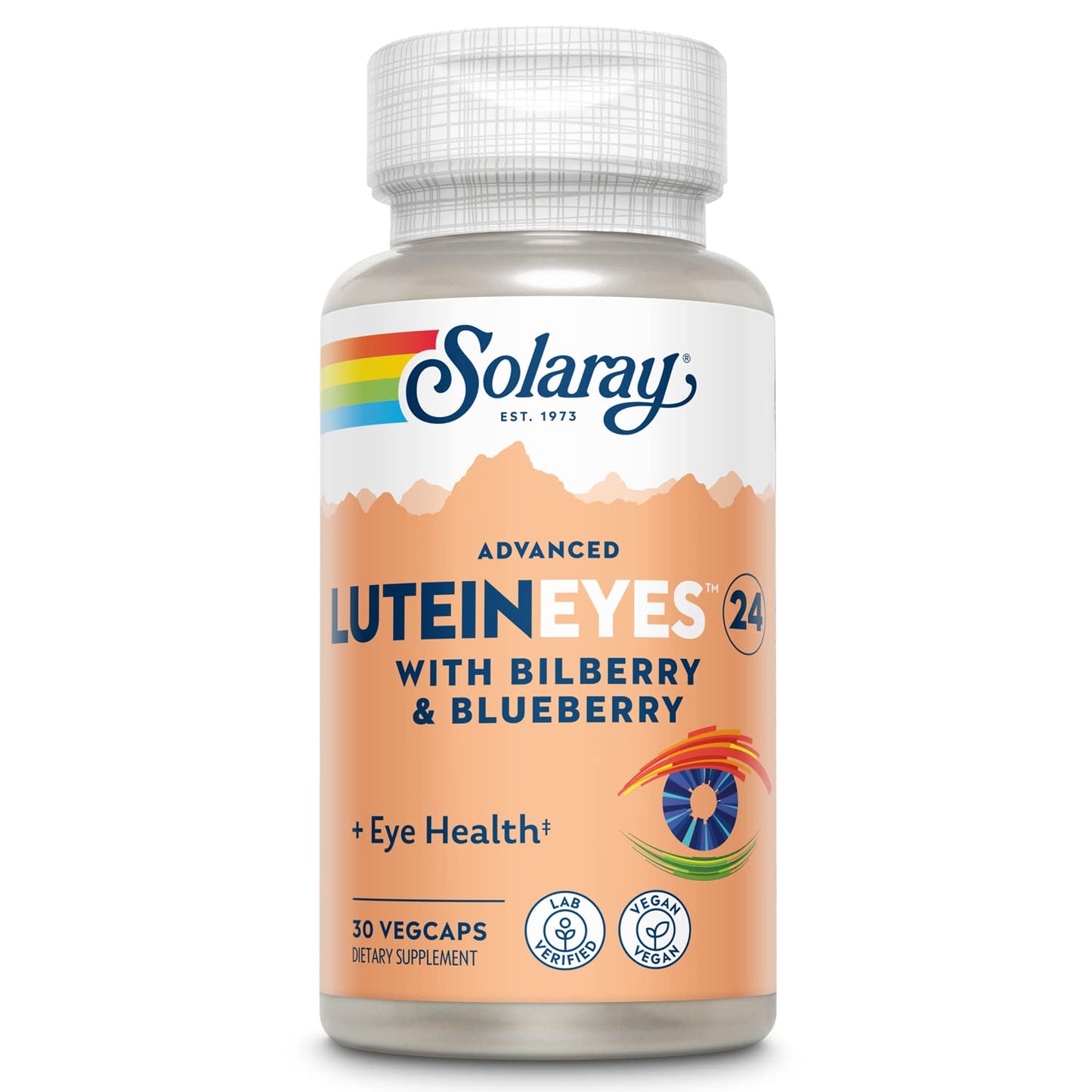 SOLARAY Capsules Lutein Eye Health Vegan/Vegetarian Bottle No