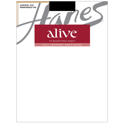 Hanes Silk Reflections Womens Plus Size Alive Full Support Control Top Pantyhose