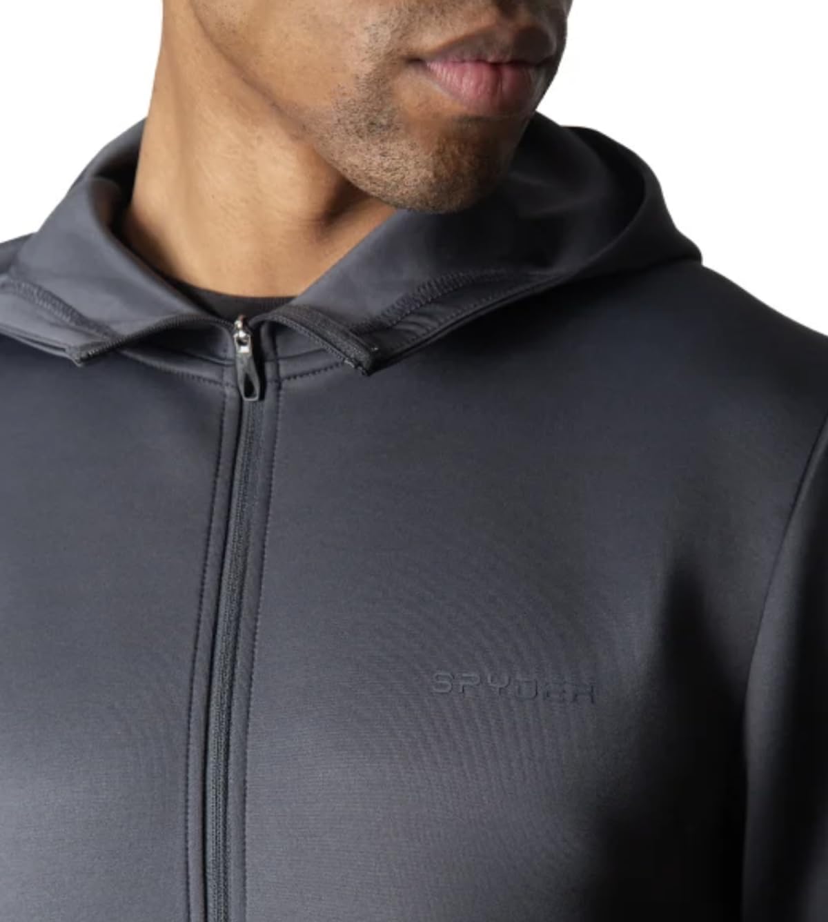 Spyder Active Men's Long Sleeve Stretch Full Zip Hoodie Jacket