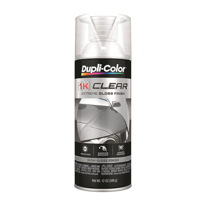 Duplicolor 1K Clear Extreme Gloss Finish Spray Paint - 12 oz.