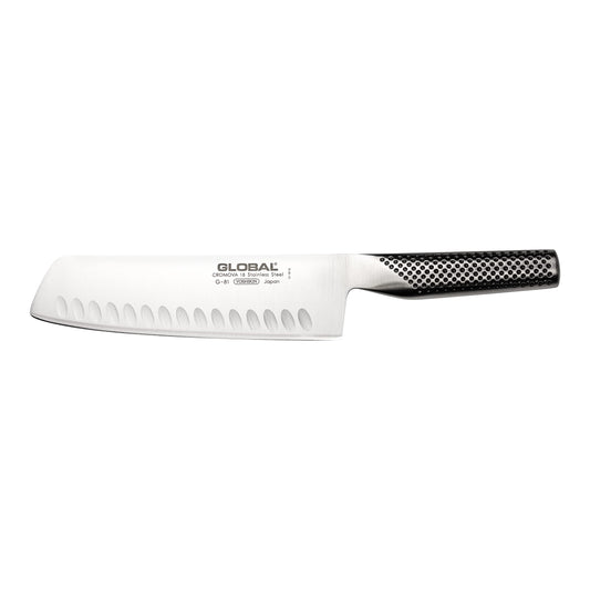 Global Knives Global 7" Hollow Ground Vegetable Knife, L, Silver