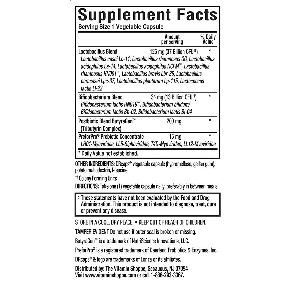 Men's Once Daily Probiotic - Digestive Health - 50 Billion CFUs (60 Capsules)