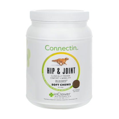 In Clover Connectin Hip and Joint Supplement for Cats, Combines Glucosamine, Chondroitin and Hyaluronic Acid with Herbs, Patented and Clinically Tested to Work in 15 Days