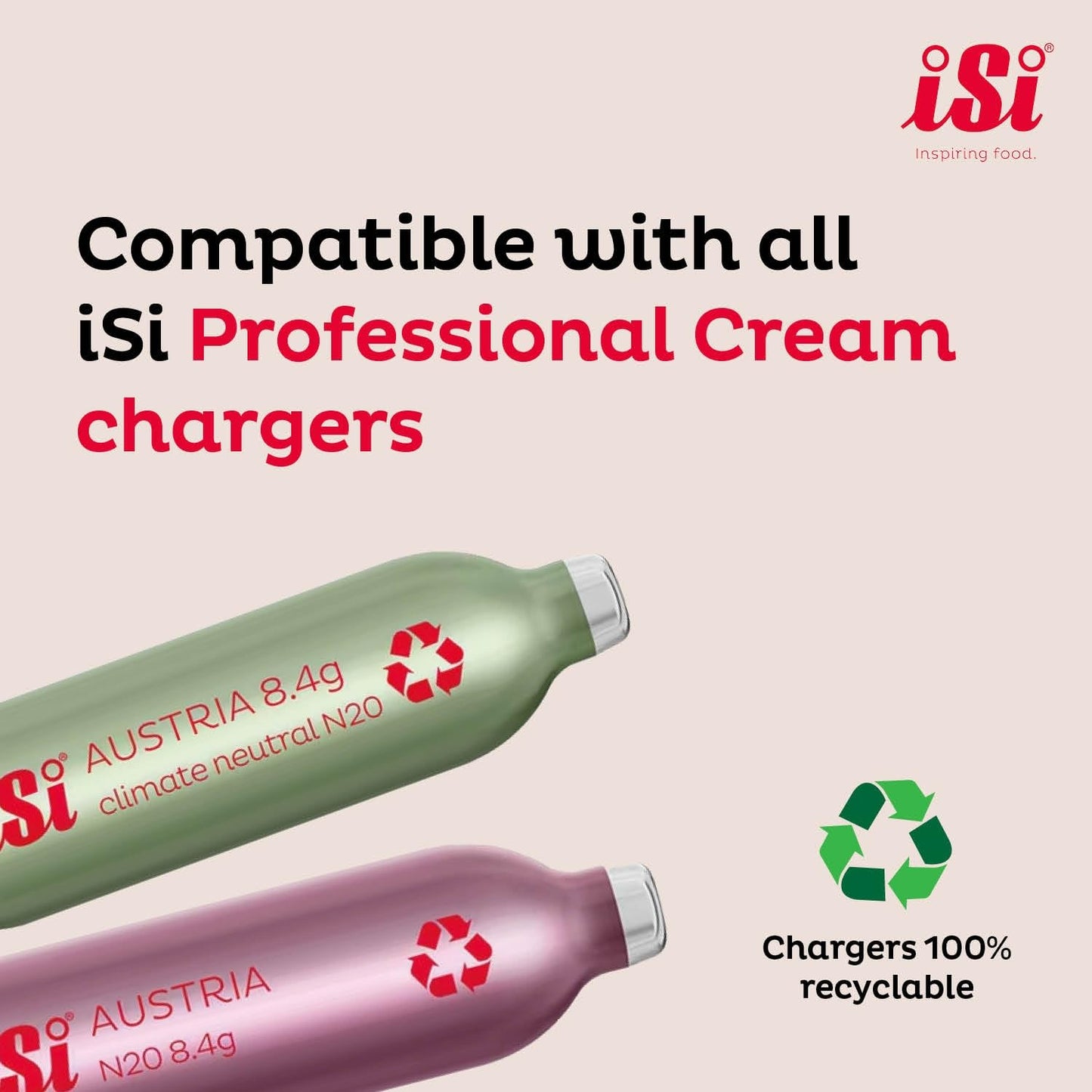 iSi Gourmet Whip (1 Quart) - Multifunctional Food Whipper for Warm & Cold Application, Stainless Steel Cream Canister - Includes 3 Decorating Tips, Dishwasher Safe - Professional Culinary Tool