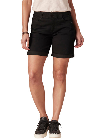 Democracy womens "Ab"solution Petite 6" Cuffed Denim Short