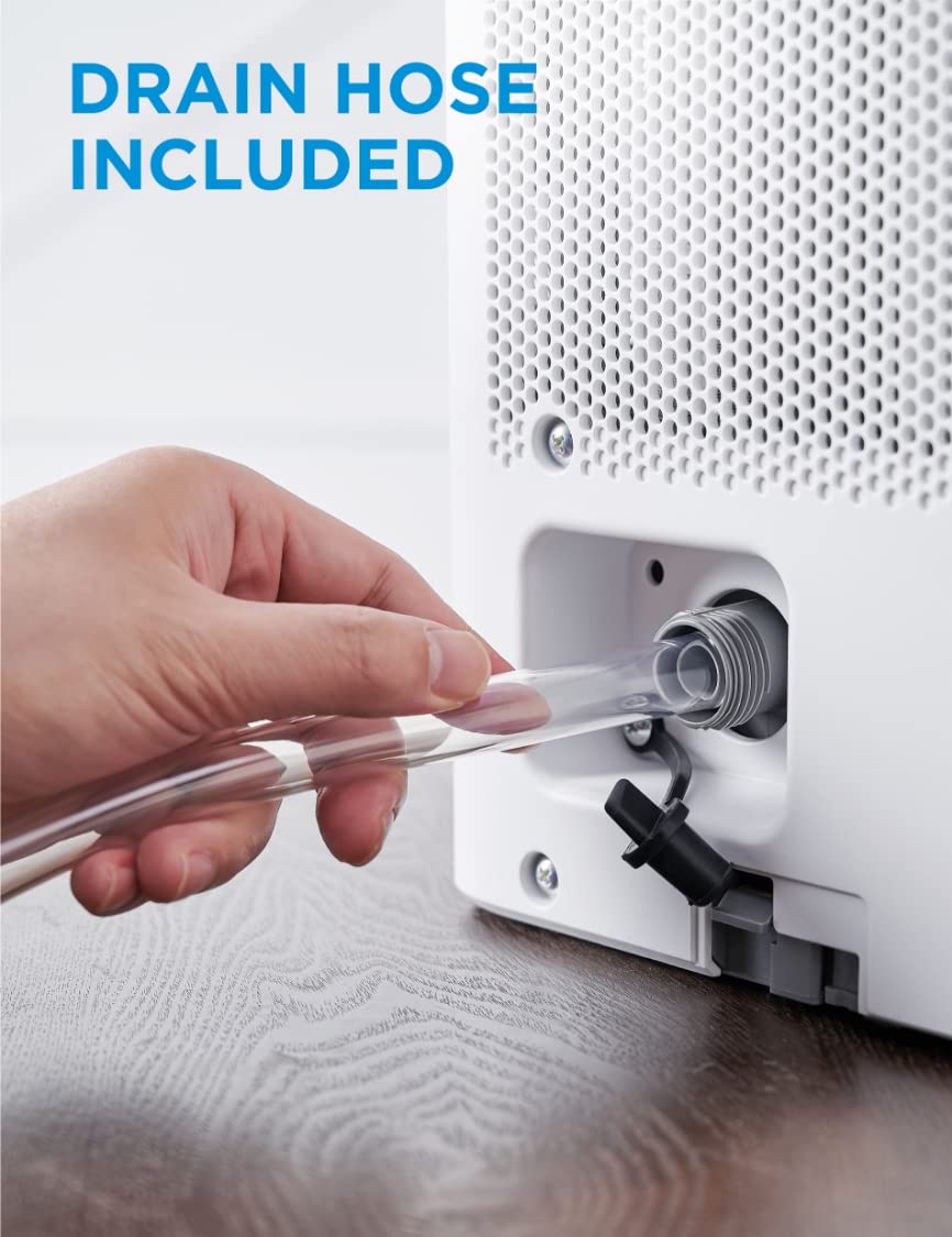 Midea Cube Dehumidifier for Basement, Crawlspace, Drain Hose Included, Smart Control