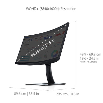 ViewSonic 1440p Ultrawide ColorPro Monitor, Curved Display with 100% sRGB and P