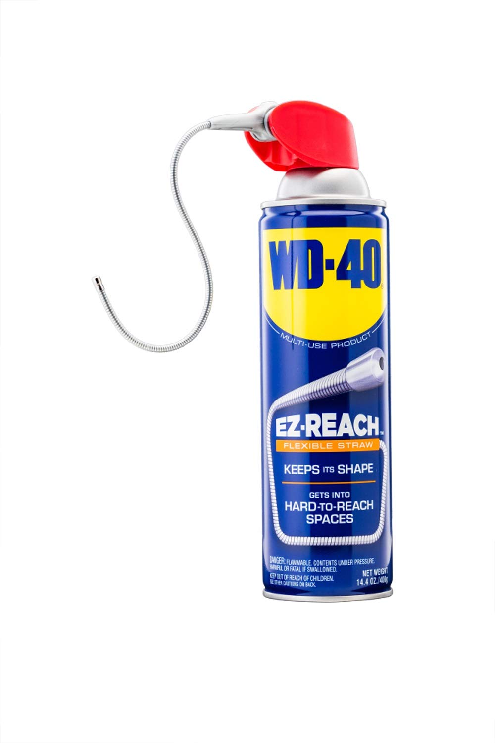 WD-40 Original Forumla, Multi-Use Product, EZ-REACH Flexible Straw, 14.4 OZ [6-Pack]