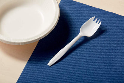 Dixie 5.75" Medium-Weight Polypropylene Plastic Spork by GP PRO (Georgia-Pacific), White, CMP21C, (Case of 1,000)