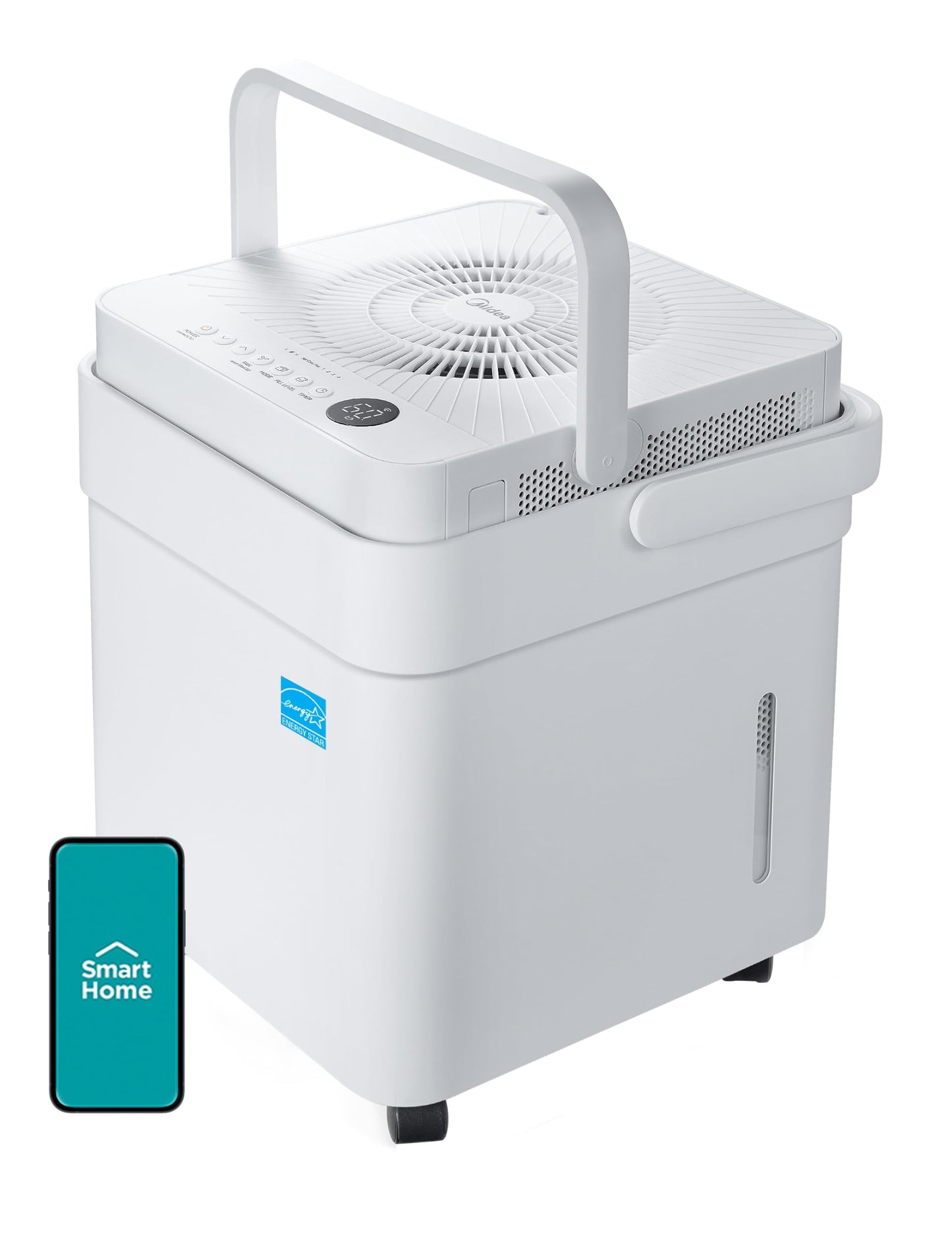 Midea Cube Dehumidifier for Basement, Crawlspace, Drain Hose Included, Smart Control