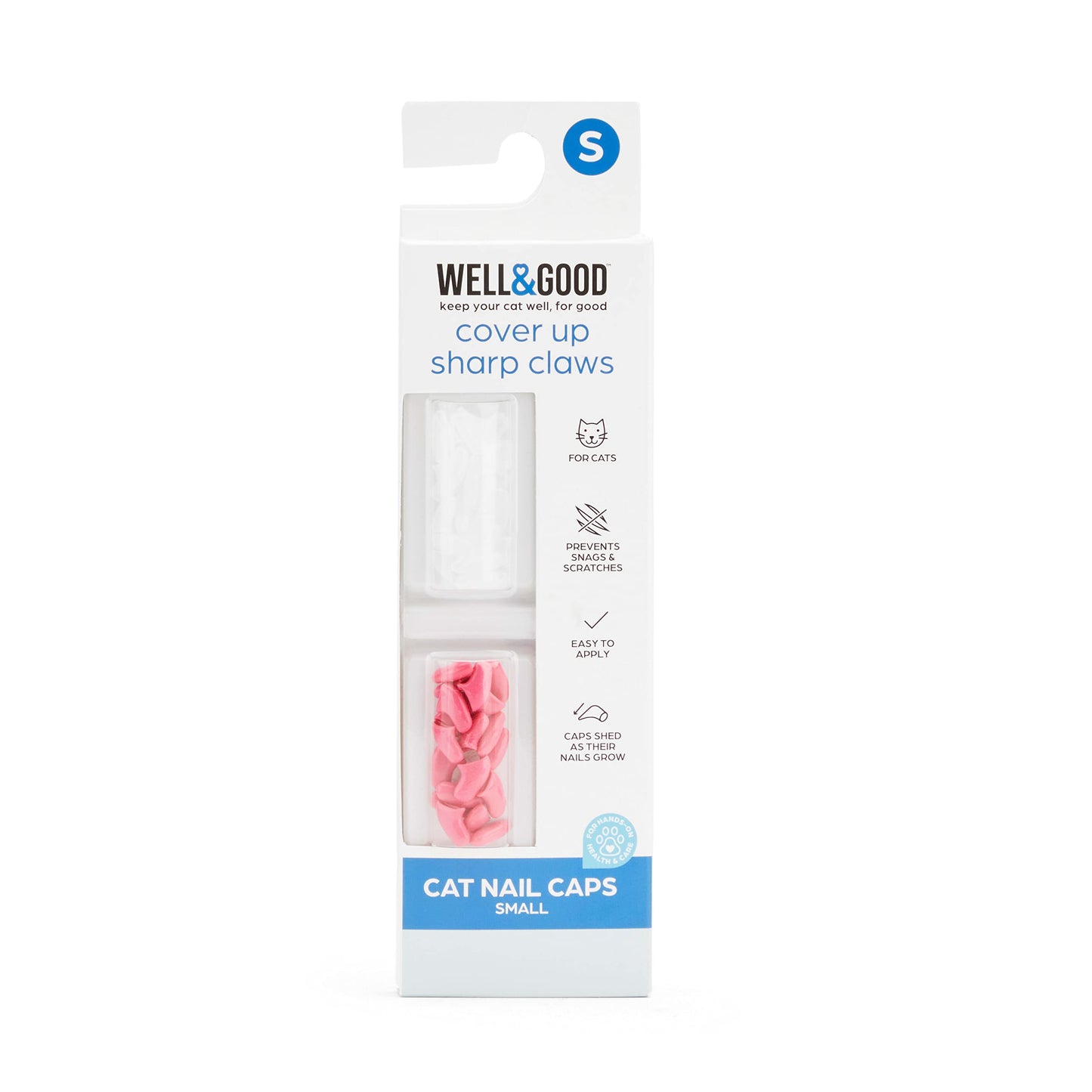 Well & Good Pink & Clear Cat Nail Caps