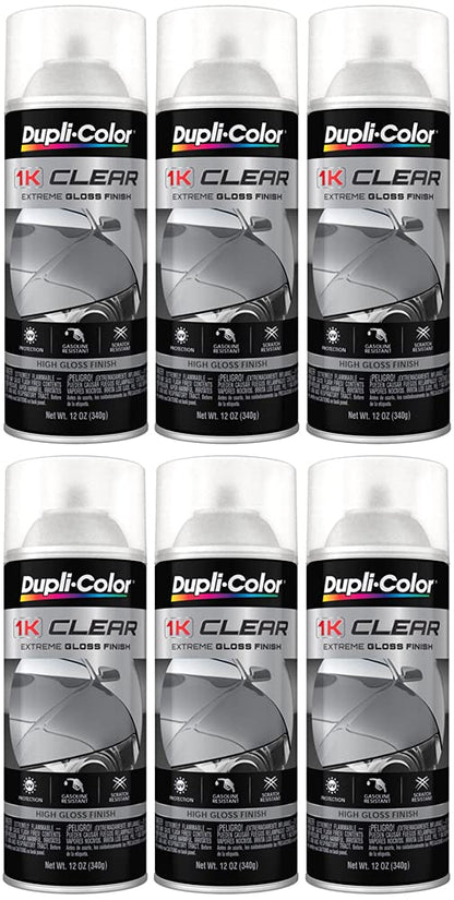 Duplicolor 1K Clear Extreme Gloss Finish Spray Paint - 12 oz.