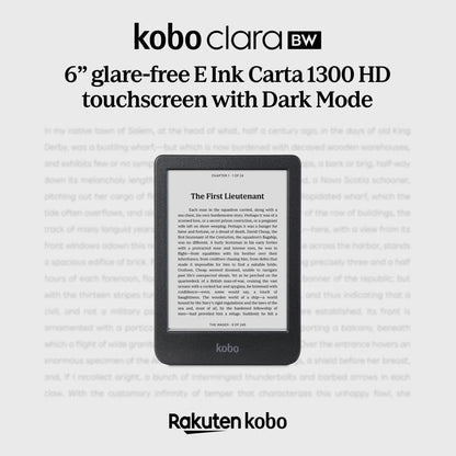Kobo Clara BW | eReader | 6” Glare-Free Touchscreen with ComfortLight PRO