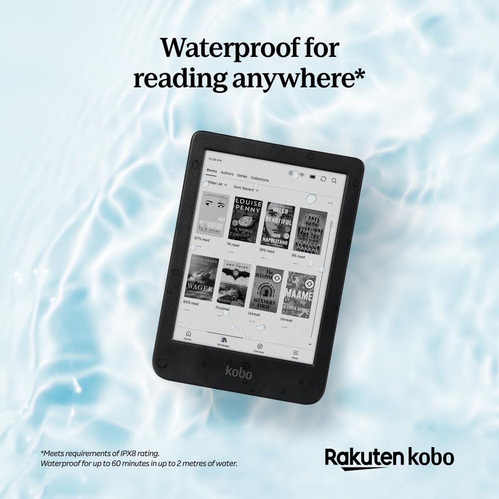 Kobo Clara BW | eReader | 6” Glare-Free Touchscreen with ComfortLight PRO
