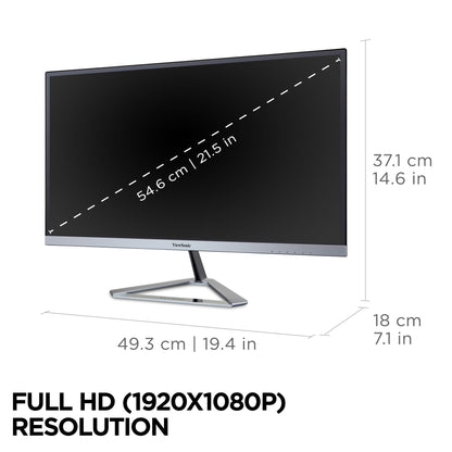 ViewSonic VX2276-SMHD 22 Inch 1080p Widescreen IPS Monitor with Ultra-Thin Beze