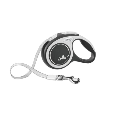 Flexi New Comfort Retractable Dog Leash (Tape), for Dogs X-Small to Large, 10-26 ft