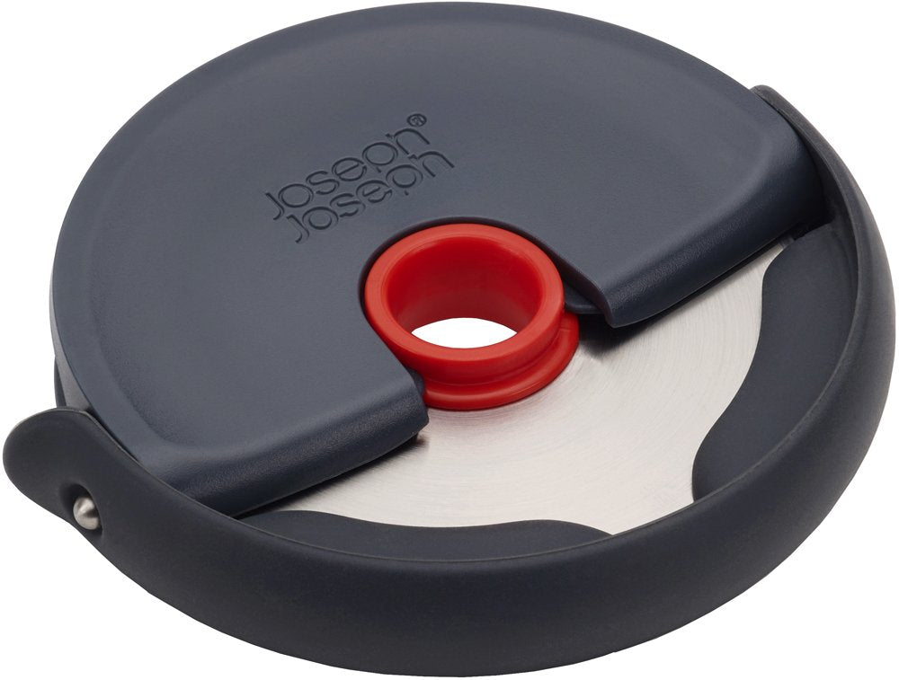 Joseph Joseph Disc Easy-Clean Pizza Wheel, Grey/Red