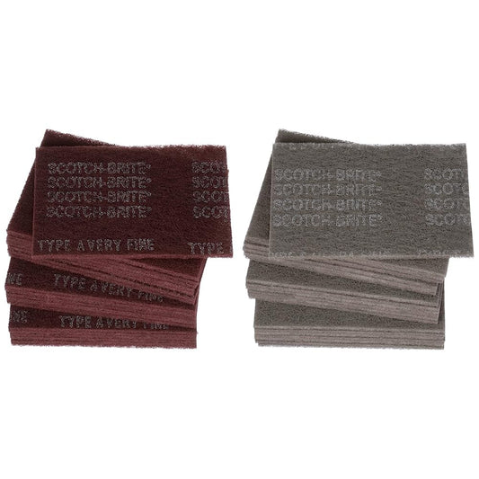 3M 07447 Scotch-Brite Maroon General Purpose Hand Pad,20 Pack