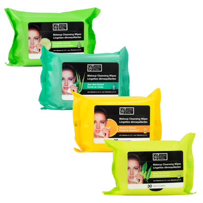 Makeup Cleansing Wipes- GreenTea/ AloeVera/ VitaminC/ Cucumber