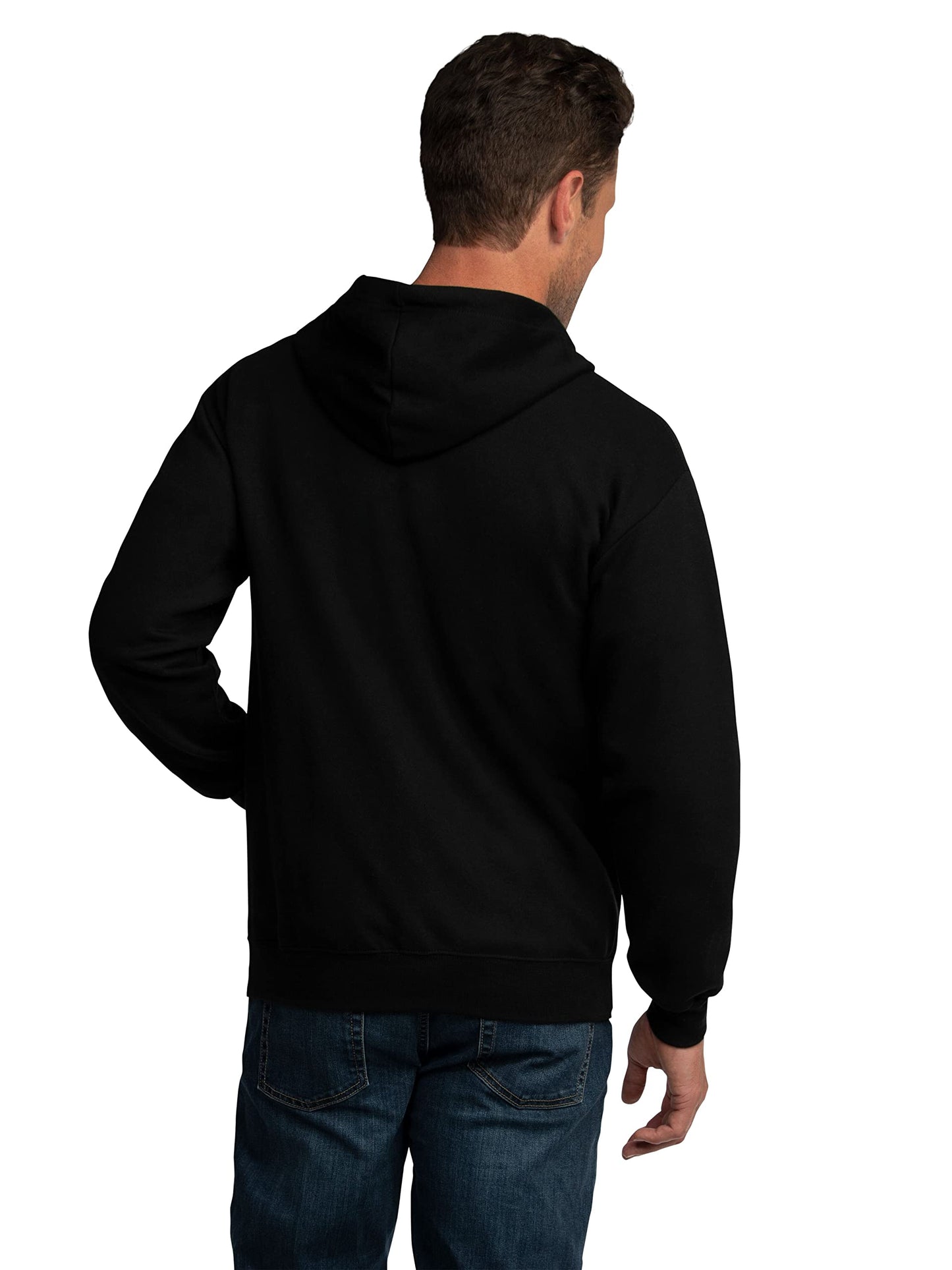 Fruit of the Loom Men's Eversoft Fleece Hoodies, Moisture Wicking & Breathable, Full Zip Hooded Sweatshirt