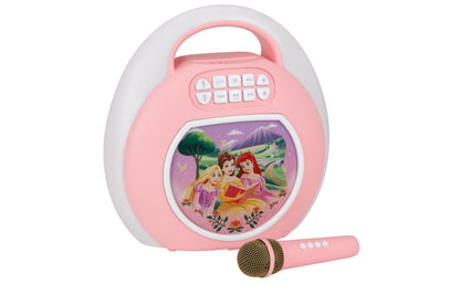 Disney Princess Karaoke Machine for Kids, Bluetooth Speaker with Wireless Microphone Designed for Fans of Disney Toys