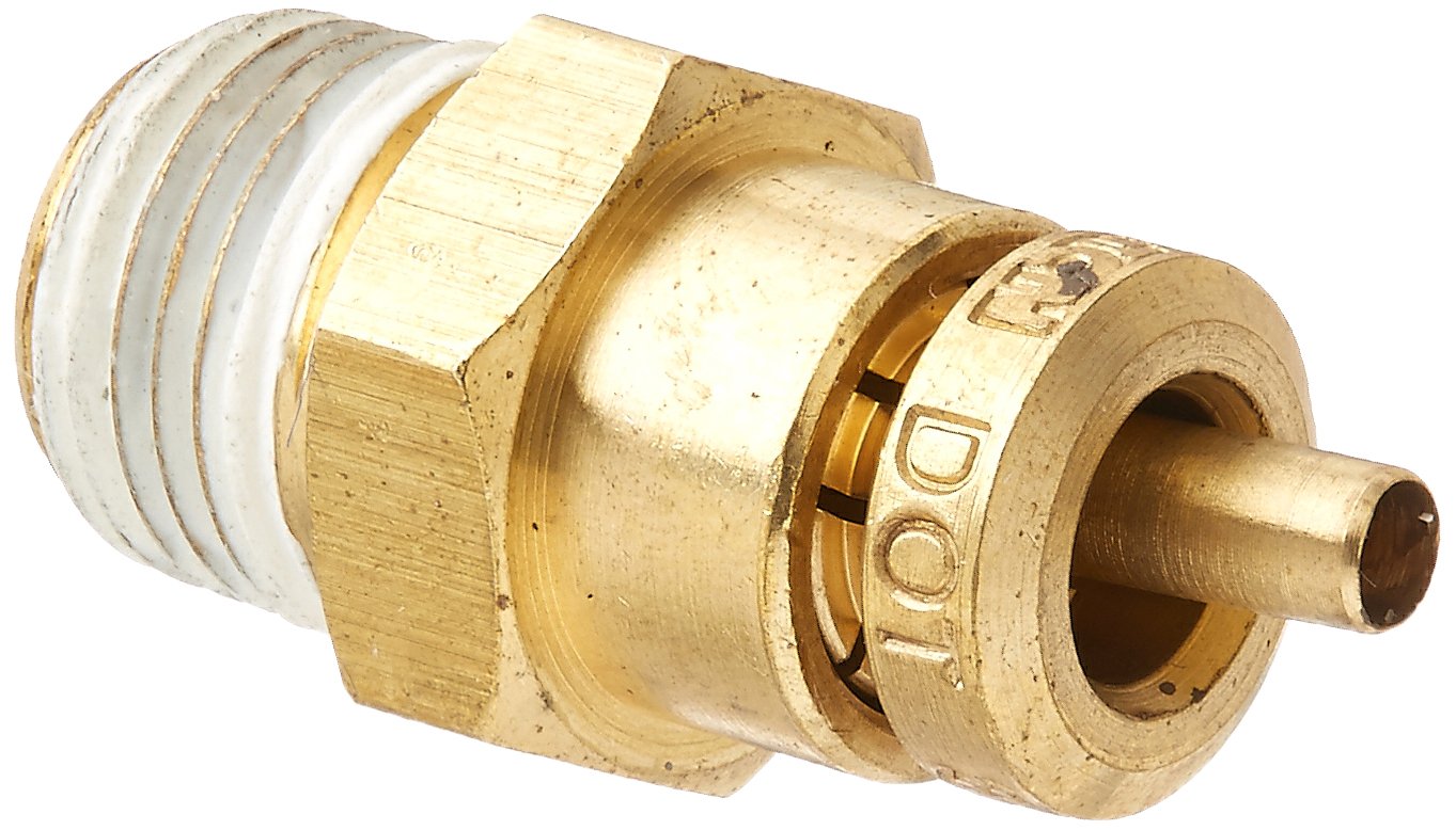 Eaton Weatherhead 1868 Brass CA360 D.O.T. Air Brake Tube, Male Connector