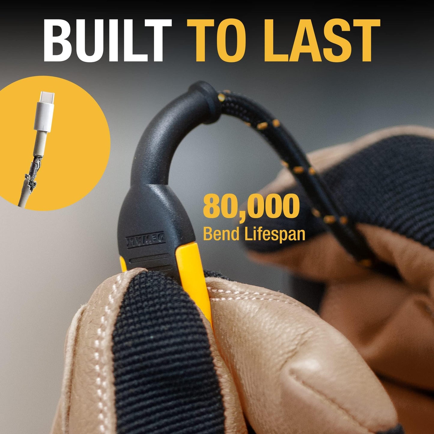 Dewalt Usb C Charging Cable Usb Type C Android Ipad Plastic