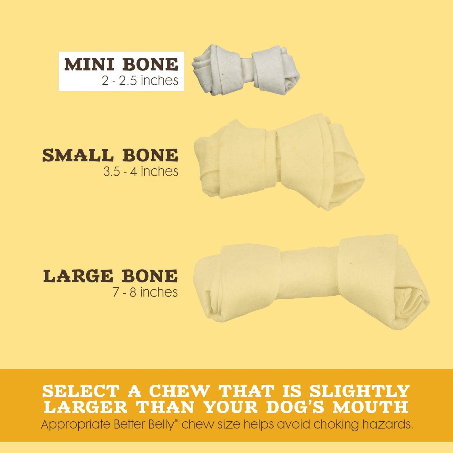 Better Belly Highly Digestible Rawhide Braids Chews, Treat Your Dog to a Chew with NO Artificial Colors or Flavors