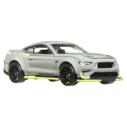 Hot Wheels Premium Car Culture Collectible Toy Car, 1:64 Scale Die-Cast Ford Mustang RTR, Slide Street Vehicle with Real Riders Tires