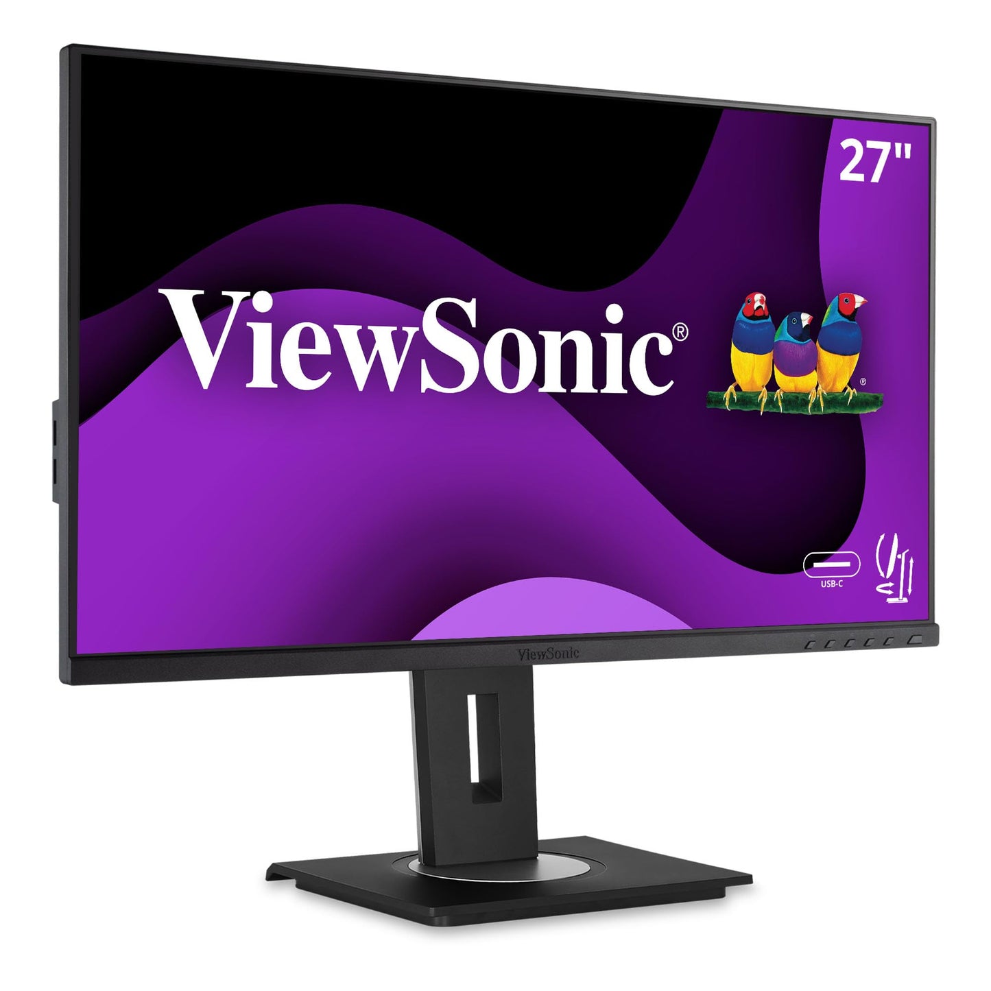 ViewSonic VG275 27" IPS 1080p Monitor, Ergonomic Design USB-C, HDMI, DisplayPort