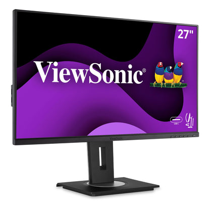 ViewSonic VG275 27" IPS 1080p Monitor, Ergonomic Design USB-C, HDMI, DisplayPort