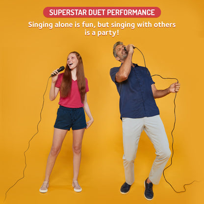 Singing Machine Karaoke Microphone, Black