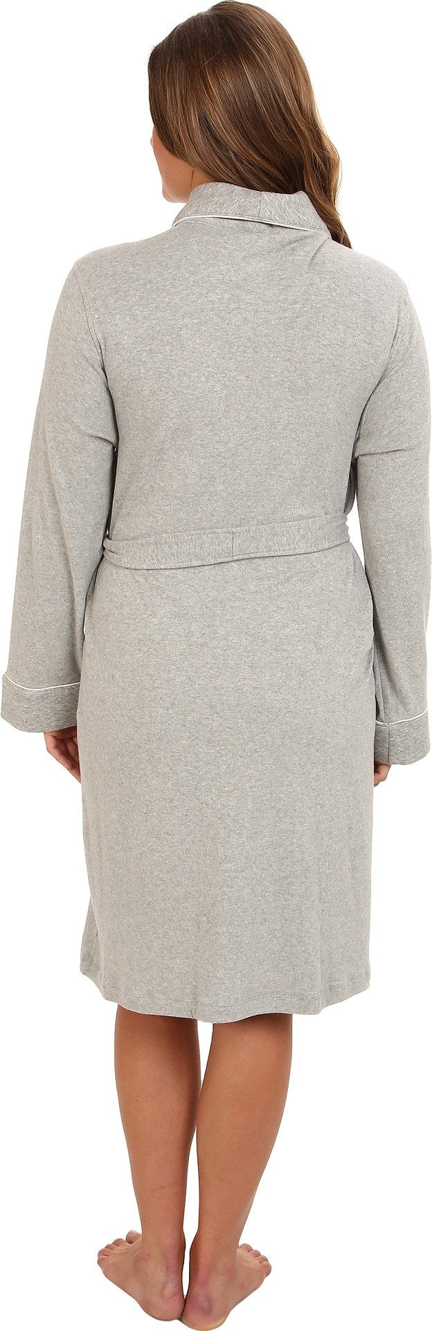 Lauren Ralph Lauren Plus Size Essentials Quilted Collar and Cuff Robe