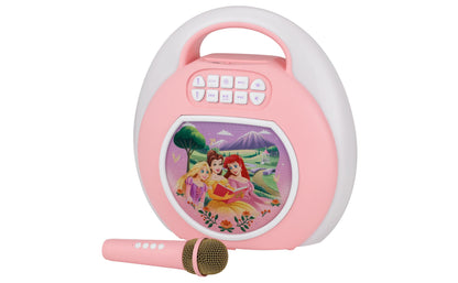 Disney Princess Karaoke Machine for Kids, Bluetooth Speaker with Wireless Microphone Designed for Fans of Disney Toys